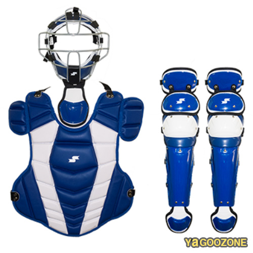 2017 SSK PRO 포수장비 - BLUE/WHITE 고급 포수헬멧+포수장비가방 증정